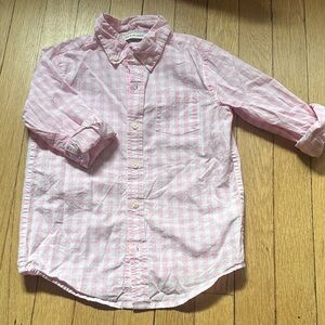 Janie and Jack Pink Plaid Button Down Shirt